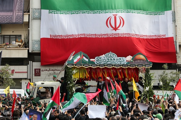 مراسم تشییع پیکر شهید «اسماعیل هنیه» در تهران