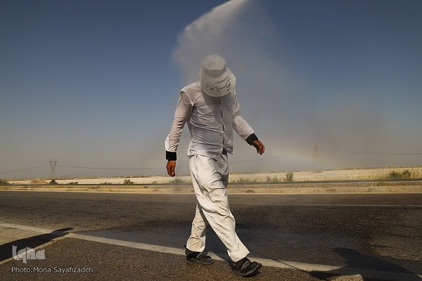 حرکت کاروان‌های پیاده‌روی اربعین به سمت شلمچه