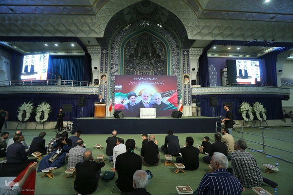 مراسم بزرگداشت شهید اسماعیل هنیه از سوی جامعه قرآنی