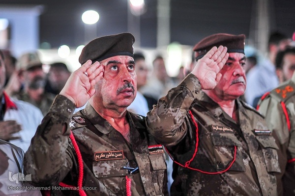 آیین اهتزاز پرچم عزای حسینی و آغاز به کار مواکب مرز شلمچه