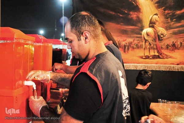 آیین اهتزاز پرچم عزای حسینی و آغاز به کار مواکب مرز شلمچه