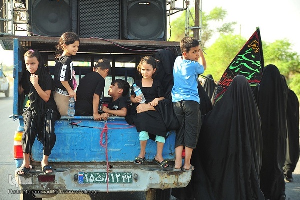 حرکت زائران اربعین از الهایی