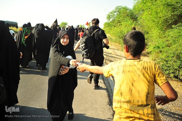 حرکت زائران اربعین از الهایی