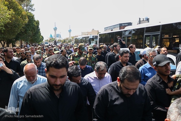 آیین تشییع و خاکسپاری پیکر شهید احمدرضا افشاری