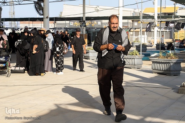 تردد زائران اربعین در مرز چذابه