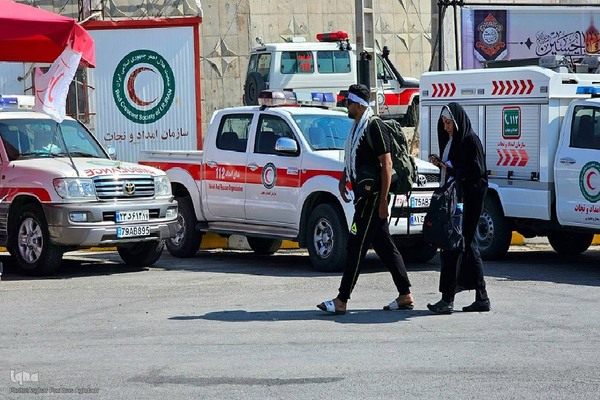 خدمات‌رسانی نیروهای هلال احمر آذربایجان غربی در مرز تمرچین‎