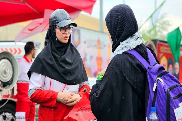 خدمات‌رسانی نیروهای هلال احمر آذربایجان غربی در مرز تمرچین‎