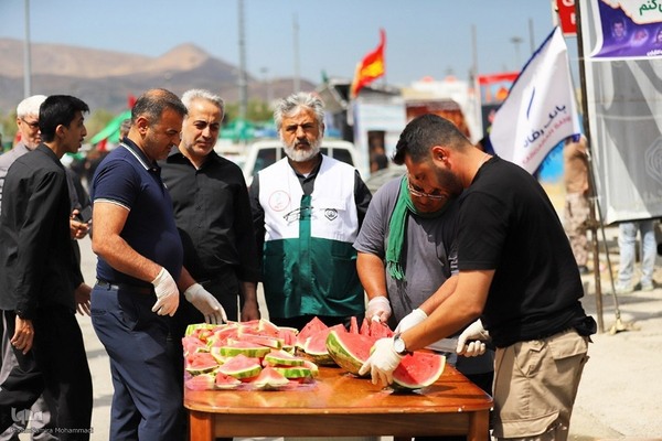 خدمات‌رسانی نیروهای هلال احمر آذربایجان غربی در مرز تمرچین‎