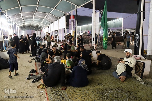 تردد شبانه زوار در مرز شلمچه