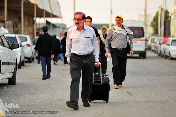 بازگشت زوار اربعین از مرز شلمچه