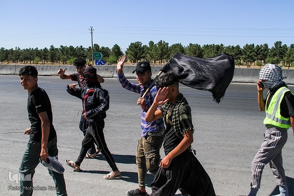 زائران پیاده امام رضا(ع)