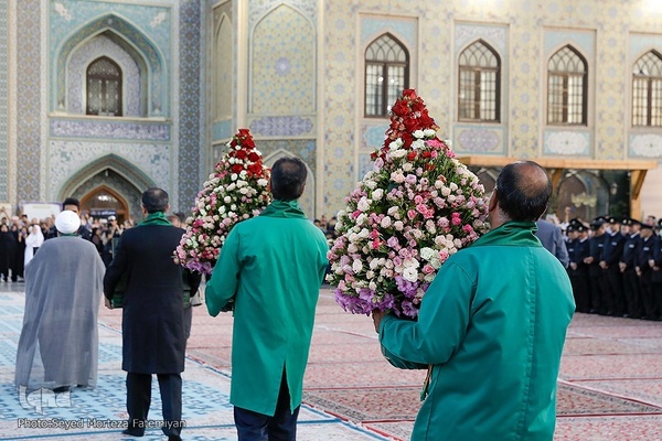 آیین تعویض پرچم حرم امام رضا(ع)