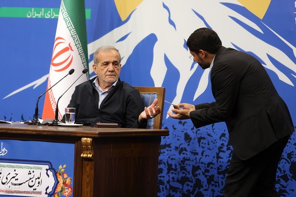 نخستین نشست خبری  رئیس‌جمهور مسعود پزشکیان