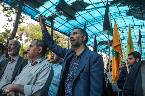 تجمع ضدصهیونیستی دانشجویان دانشگاه تهران