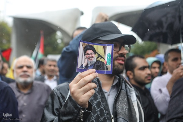 تجمع ضدصهیونیستی دانشجویان دانشگاه تهران