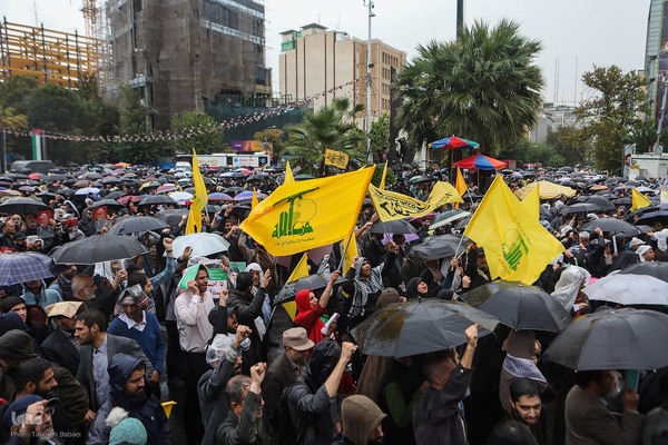 اجتماع «آغاز نصرالله» در میدان فلسطین تهران