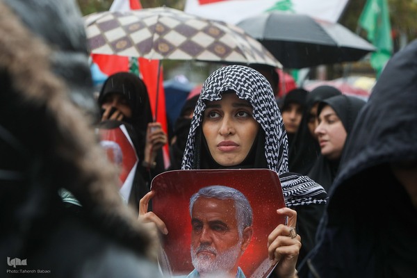 اجتماع «آغاز نصرالله» در میدان فلسطین تهران