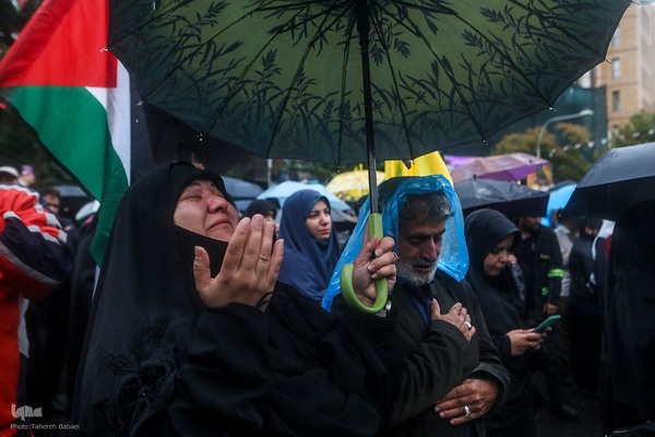 اجتماع «آغاز نصرالله» در میدان فلسطین تهران