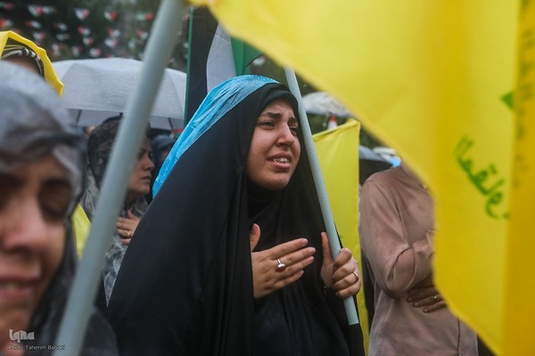 اجتماع «آغاز نصرالله» در میدان فلسطین تهران