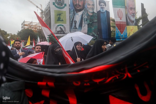 اجتماع «آغاز نصرالله» در میدان فلسطین تهران