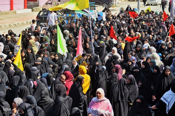 تجمع مردم کشمیر در محکومیت ترور نصرالله