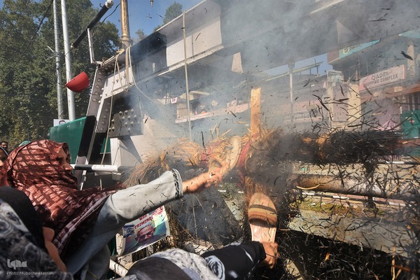 تجمع مردم کشمیر در محکومیت ترور نصرالله