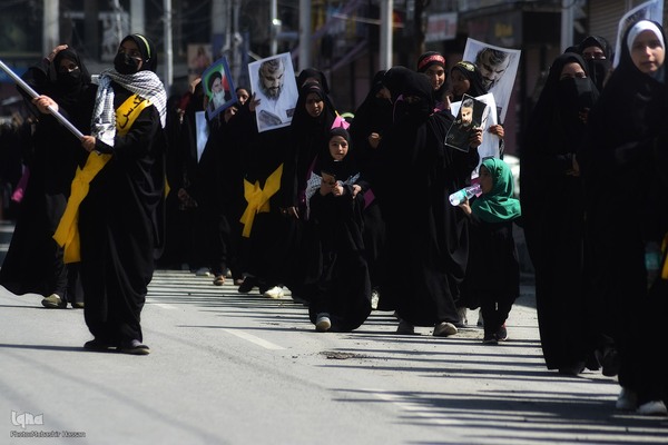 تجمع مردم کشمیر در محکومیت ترور نصرالله