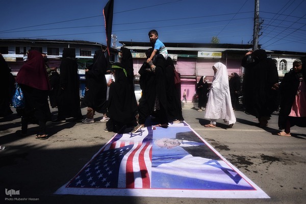 تجمع مردم کشمیر در محکومیت ترور نصرالله