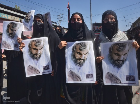 تجمع مردم کشمیر در محکومیت ترور نصرالله