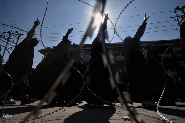 تجمع مردم کشمیر در محکومیت ترور نصرالله