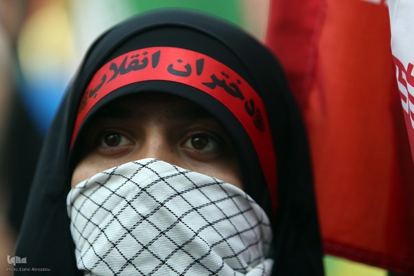 تجمع دختران انقلاب در محکومیت جنایات رژیم صهیونیستی