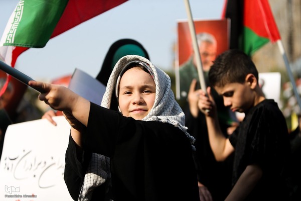 تجمع دختران انقلاب در محکومیت جنایات رژیم صهیونیستی