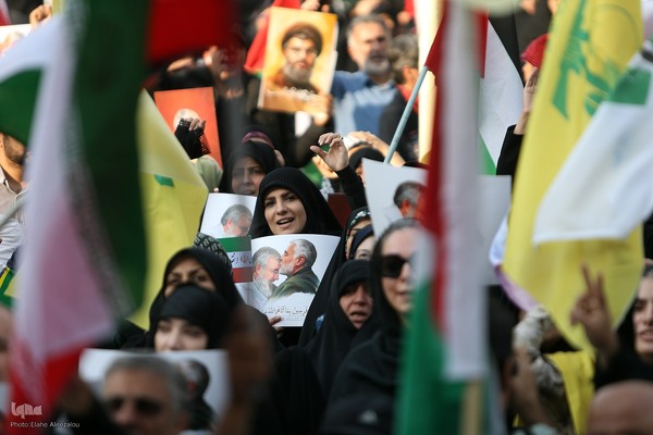 تجمع دختران انقلاب در محکومیت جنایات رژیم صهیونیستی