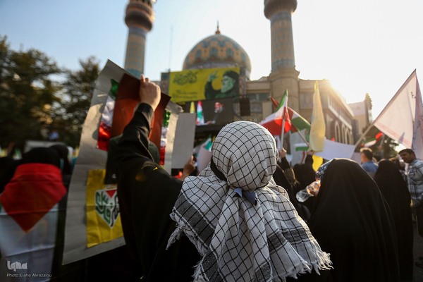 تجمع دختران انقلاب در محکومیت جنایات رژیم صهیونیستی