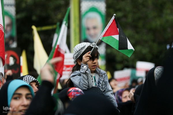 تجمع دختران انقلاب در محکومیت جنایات رژیم صهیونیستی