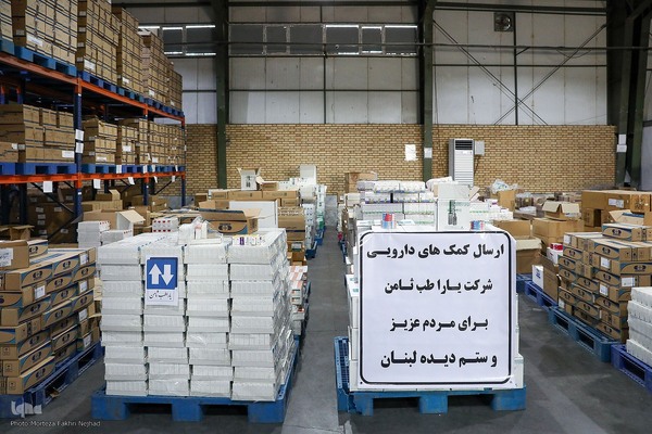 ارسال محموله دارویی آستان قدس رضوی به لبنان