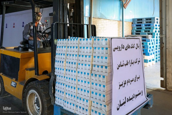 ارسال محموله دارویی آستان قدس رضوی به لبنان