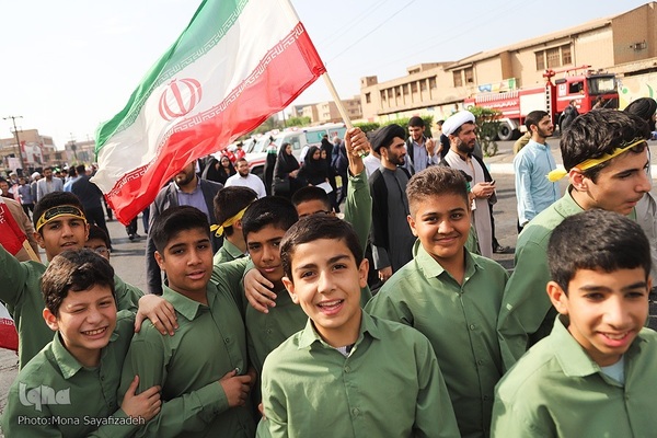 راهپیمایی ۱۳ آبان در  اهواز 