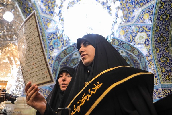 تشرف 313 خادمه حرم امام زاده صالح به قم