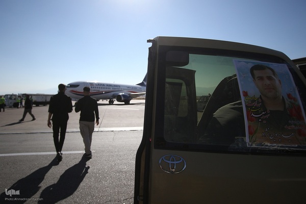 مراسم استقبال از پیکر مطهر ۳ پاسدار شهید تیپ ۳۳ المهدی(عج) در شیراز