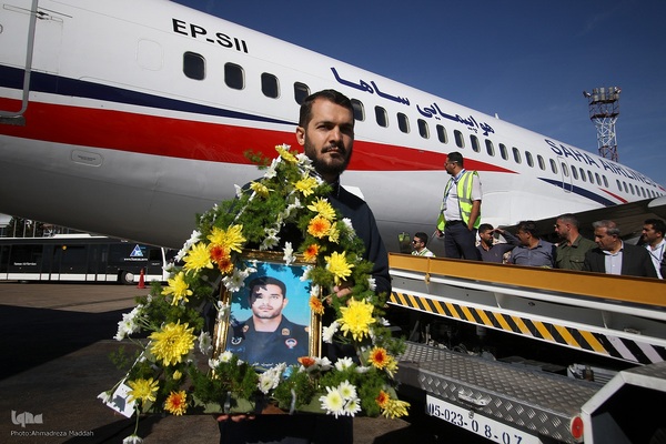 مراسم استقبال از پیکر مطهر ۳ پاسدار شهید تیپ ۳۳ المهدی(عج) در شیراز