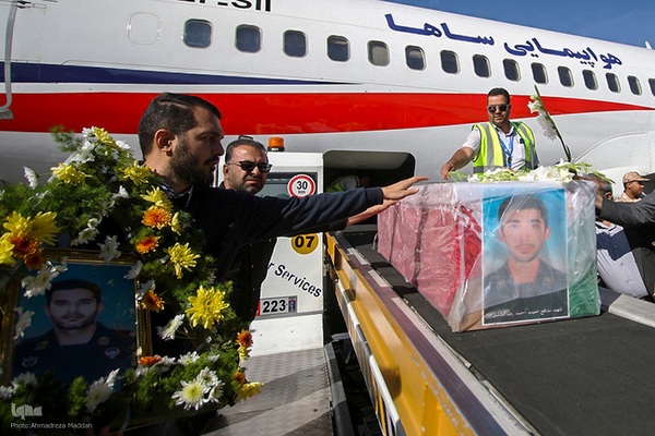 مراسم استقبال از پیکر مطهر ۳ پاسدار شهید تیپ ۳۳ المهدی(عج) در شیراز