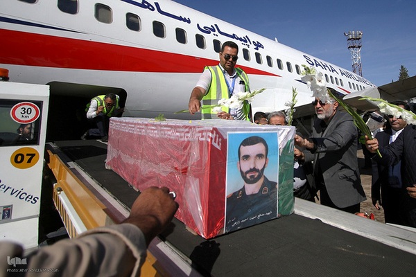 مراسم استقبال از پیکر مطهر ۳ پاسدار شهید تیپ ۳۳ المهدی(عج) در شیراز