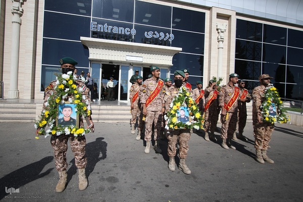 مراسم استقبال از پیکر مطهر ۳ پاسدار شهید تیپ ۳۳ المهدی(عج) در شیراز