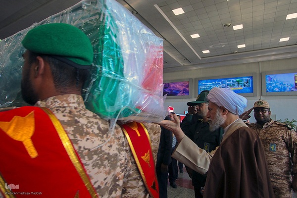 مراسم استقبال از پیکر مطهر ۳ پاسدار شهید تیپ ۳۳ المهدی(عج) در شیراز