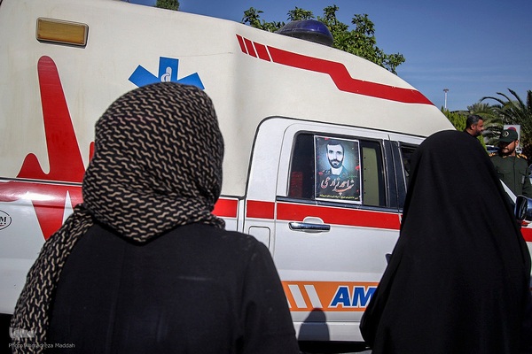 مراسم استقبال از پیکر مطهر ۳ پاسدار شهید تیپ ۳۳ المهدی(عج) در شیراز