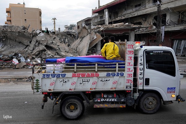 بازگشت مردم جنوب لبنان به خانه پس از آتش بس