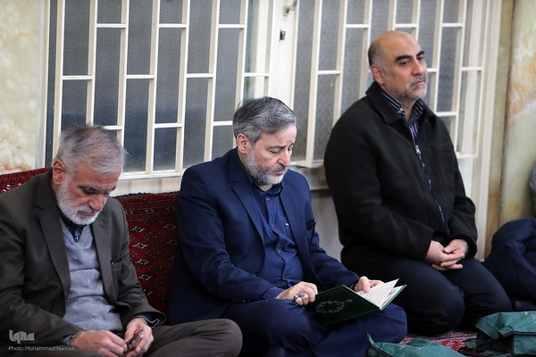 مراسم ترحیم مرحوم یعقوب منصوری پدر کریم منصوری قاری ممتاز و بین المللی کشور