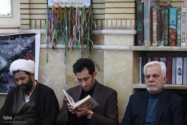 مراسم ترحیم مرحوم یعقوب منصوری پدر کریم منصوری قاری ممتاز و بین المللی کشور