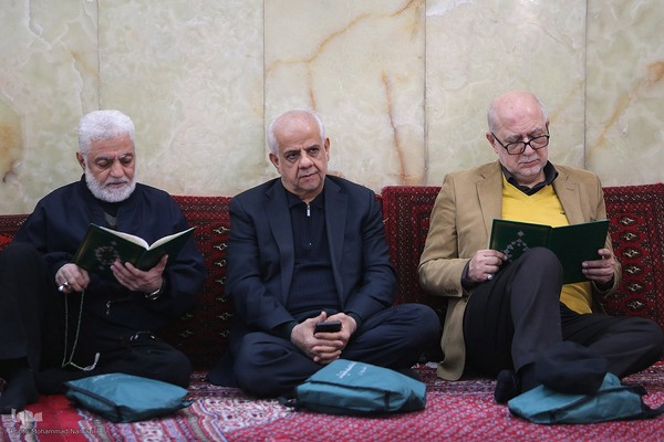 مراسم ترحیم مرحوم یعقوب منصوری پدر کریم منصوری قاری ممتاز و بین المللی کشور